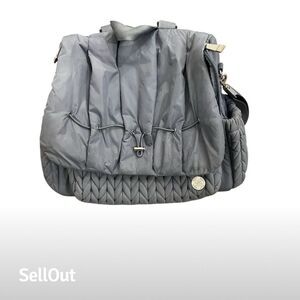 Happ Levy Backpack Ash Blue Diaper Bag Unisex Medium Quilted Design